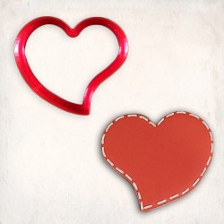 Oblique Heart Cookie Cutter #RP12612