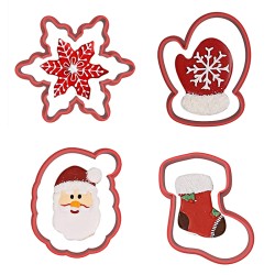 Christmas Noel Cookie Cutter Set-2 4pcs #RP11318