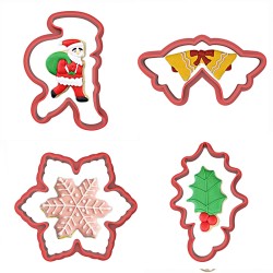 Christmas Noel Cookie Cutter Set-3 4pcs #RP11319