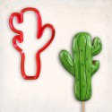 Flower Cookie Cutter Set 4 pcs - Cactus, Clover, Flower, Leaf #RP13062