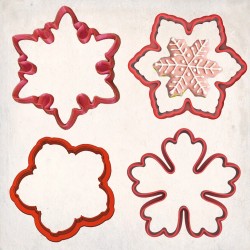 Snowflakes Cookie Cutter Set 4 pcs #RP13066