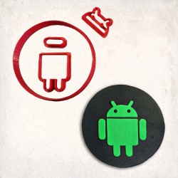 Android Detailed Cookie Cutter Set 4 pcs