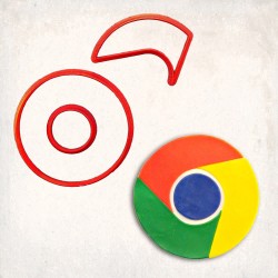 Google Chrome Detailed Cookie Cutter Set 3 pcs