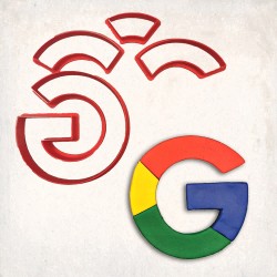 Google Logo Detailed Cookie Cutter Set 4 pcs