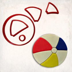 Beach Ball Detailed Cookie Cutter Set 5 pcs