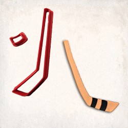 Hockey Stick Cookie Cutter Set 2 pcs