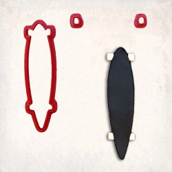 Long Board Cookie Cutter Set 2 pcs