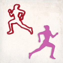 Woman Running Cookie Cutter