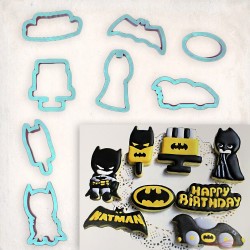 Batman Detailed Cookie Cutter Set 7 pcs #RP12681