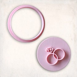 Ring Detailed Cookie Cutter Set 2 pcs #RP12708