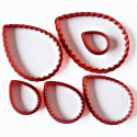 Volovan Set 6 Pcs - Leaf - Drop Serrated