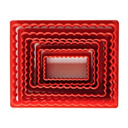 Volovan Set 6 Pcs - Rectangular Serrated