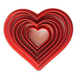 Volovan Set 6 Pcs - Heart