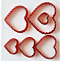 Volovan Set 6 Pcs - Heart Serrated