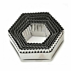 Volovan Metal Set 6 Pcs - Hexagon Serrated #RP33302