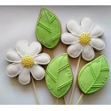 Leaf Flower Cookie Cutter Set 2pcs 8 cm #RP12636