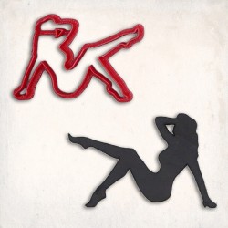 Pin Up Girl Cookie Cutter Set 2 pcs