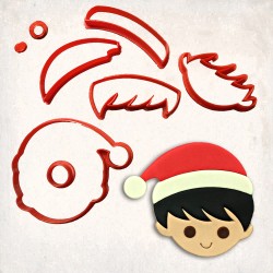 Christmas Boy Detailed Cookie Cutter Set 7 pcs