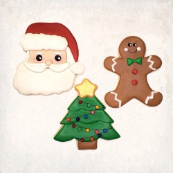Christmas Bundle Detailed Cookie Cutter Set 3 pcs