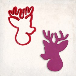 Reindeer Head Cookie Cutter