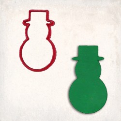 Christmas Snowman with Hat Cookie Cutter