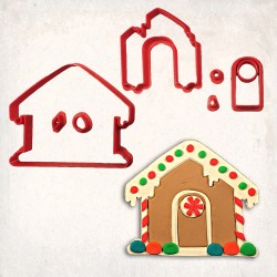 Gingerbread House Detailed Cookie Cutter Set 7 pcs