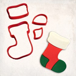Stocking Detailed Cookie Cutter Set 4 pcs
