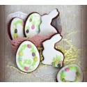 Egg Rabbit Cookie Cutter Set 2 pcs #RP12641