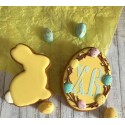 Egg Rabbit Cookie Cutter Set 2 pcs #RP12641