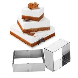 Adjustable Square Stainless Sponge Cake Mold #HLT0017
