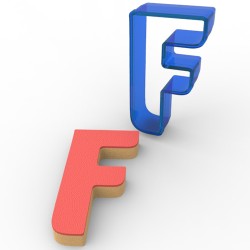 Letter F Cookie Cutter #RP11206