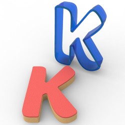 Letter K Cookie Cutter #RP11211