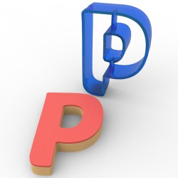 Letter P Cookie Cutter #RP11216