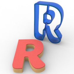 Letter R Cookie Cutter #RP11217