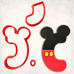 Mickey Mause Letter C Detailed Cookie Cutter Set 3 pcs