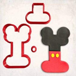 Mickey Mause Letter I Detailed Cookie Cutter Set 3 pcs