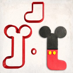 Mickey Mause Letter L Detailed Cookie Cutter Set 3 pcs