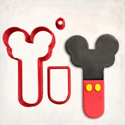 Mickey Mause Letter T Detailed Cookie Cutter Set 3 pcs