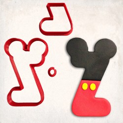 Mickey Mause Letter Z Detailed Cookie Cutter Set 3 pcs