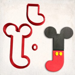 Mickey Mause Letter J Detailed Cookie Cutter Set 3 pcs