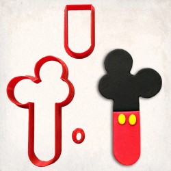 Mickey Mause Number 1 Detailed Cookie Cutter Set 3 pcs