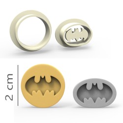 Batman - Cookie, Biscuit, Pendant Mold Set - 2 cm