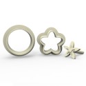 Flower Star - Cookie, Biscuit, Pendant Mold Set #RP23358
