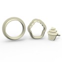 Cupcake - Cookie, Biscuit, Pendant Mold Set #RP23365