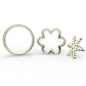 Snowflake - Cookie, Biscuit, Pendant Mold Set #RP23445