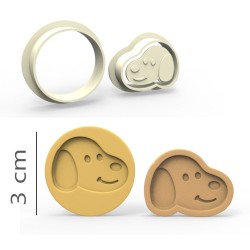 Dog - Cookie, Biscuit, Pendant Mold Set #RP23460
