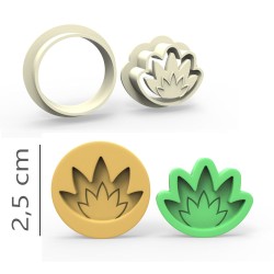 Mariana Leaf - Cookie, Biscuit, Pendant Mold Set #RP23482