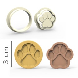 Paw - Cookie, Biscuit, Pendant Mold Set #RP23518