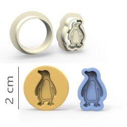 Penguin - Cookie, Biscuit, Pendant Mold Set #RP23522