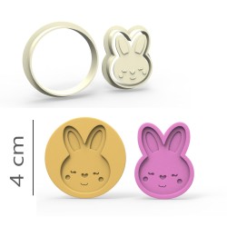 Sweet Rabbit - Cookie, Biscuit, Pendant Mold Set #RP23545